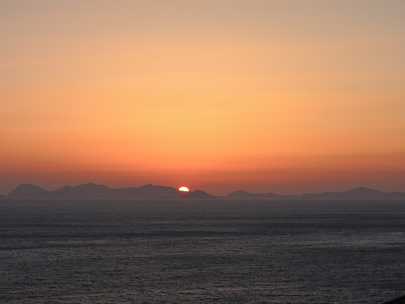 Il tramonto su Patmos